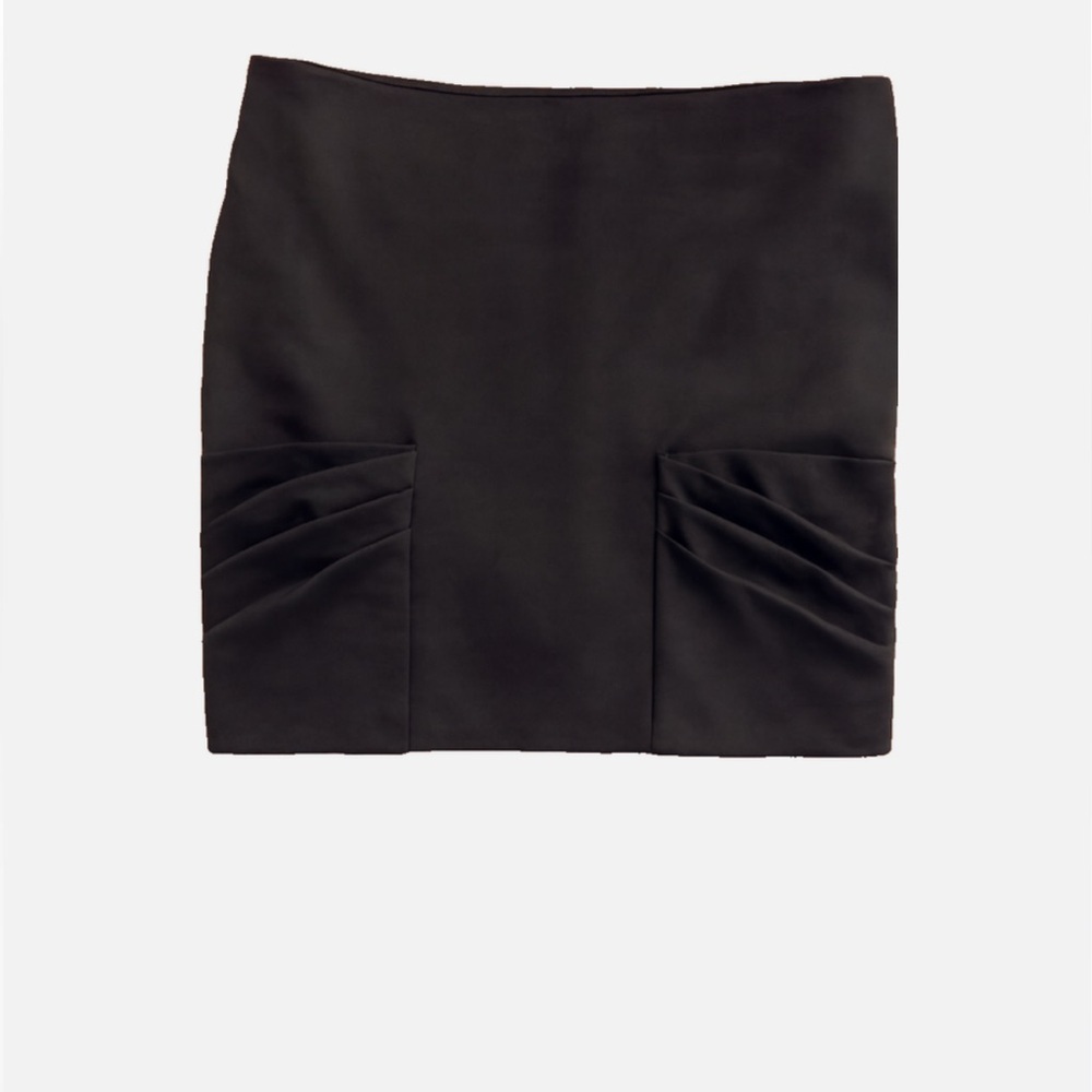 Bérénice Paris Black‎ Pleated Mini Skirt | Size 38 (US 6)